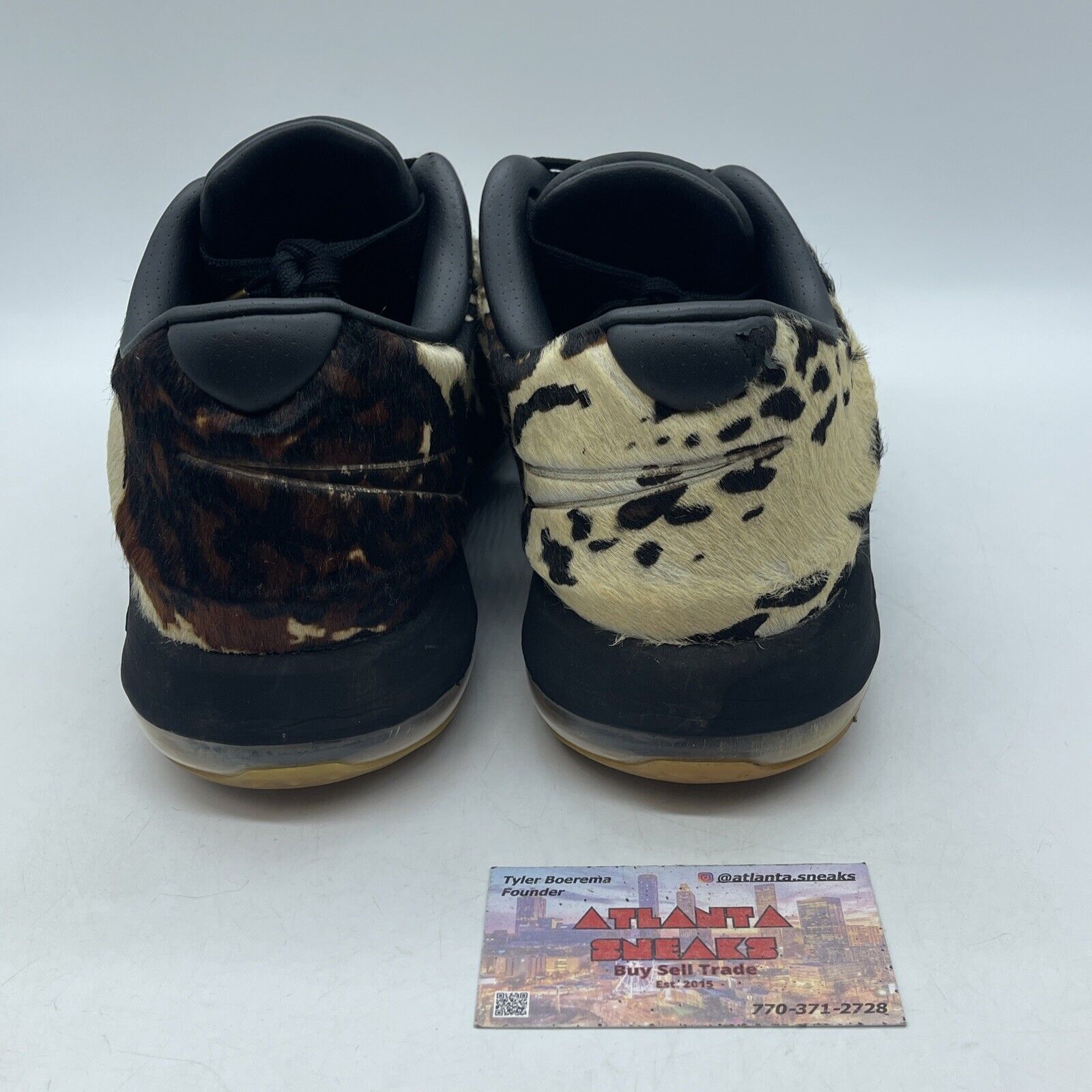 Size 12 - Nike KD 7 EXT QS Longhorn State Brown White Suede Black (716654-001)