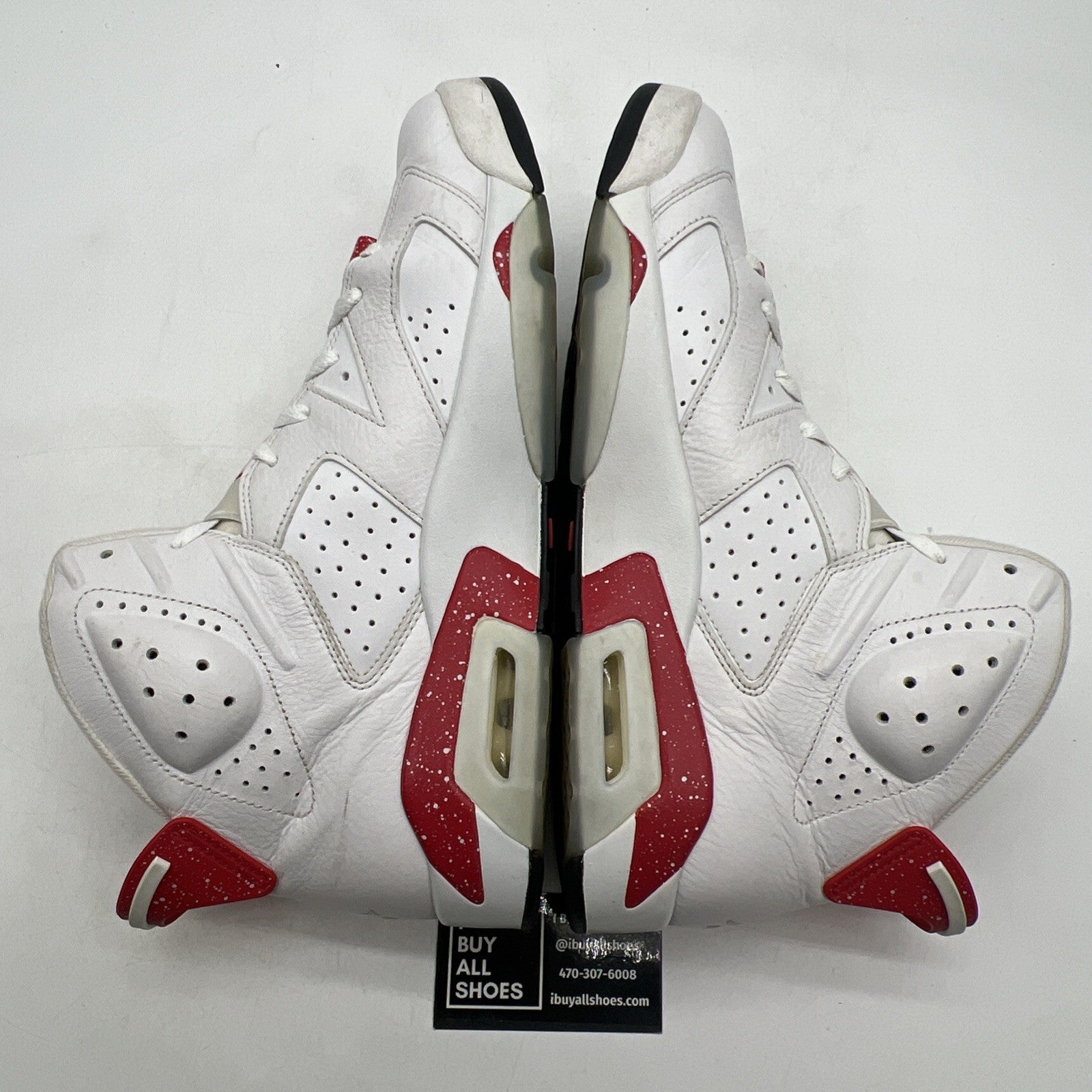 Size 12.5 - Air Jordan 6 White and University Red 2022 (CT8529-162)