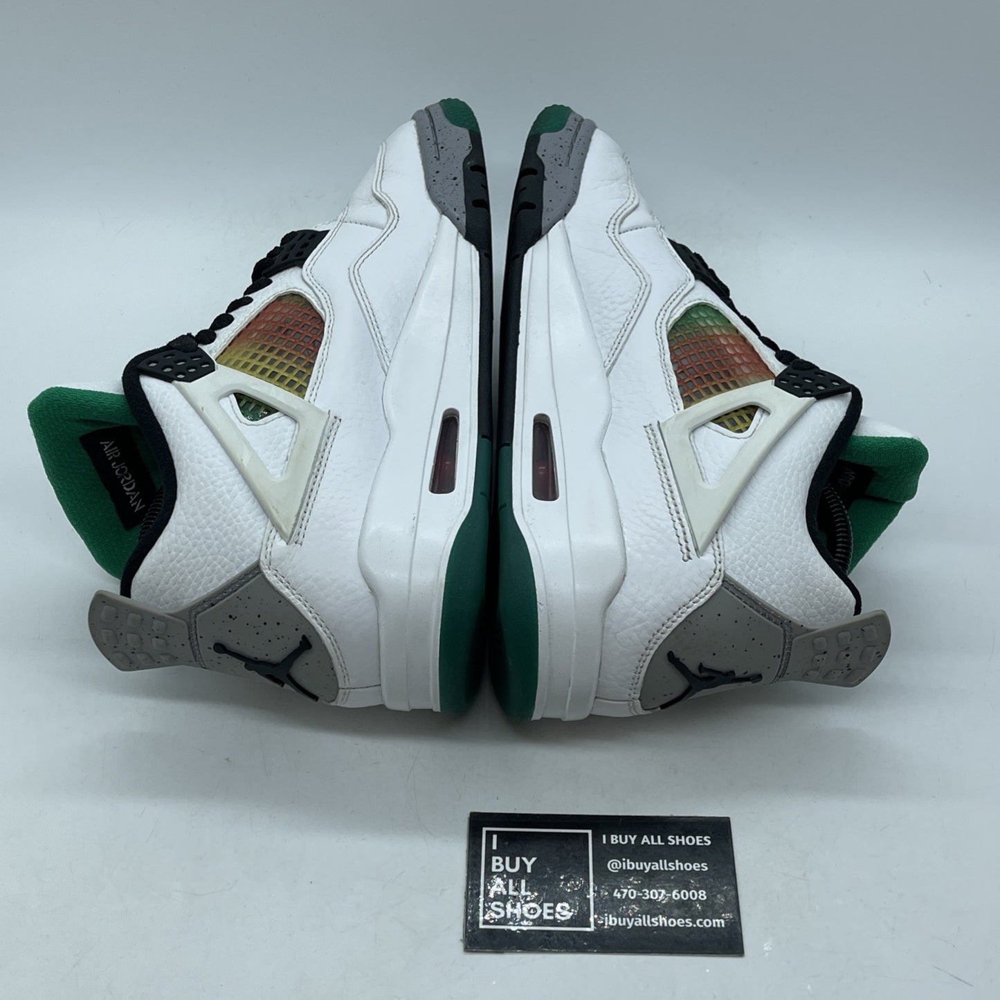 Size 9W - Air Jordan 4 Retro Rasta White Grey Leather (AQ9129-100)
