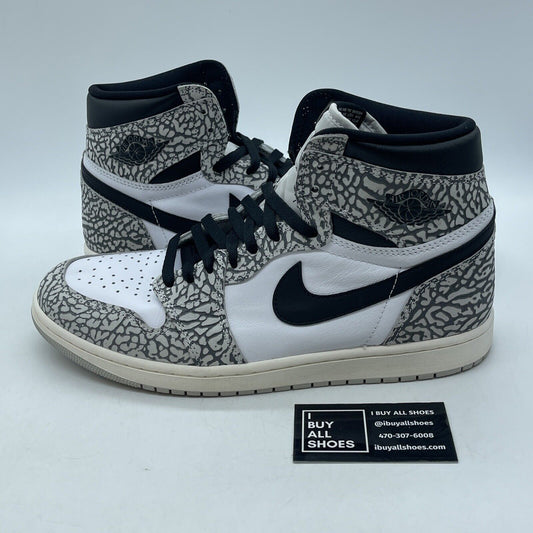 Size 11.5 - Air Jordan 1 Retro OG High White Cement Black Grey (DZ5485-052)