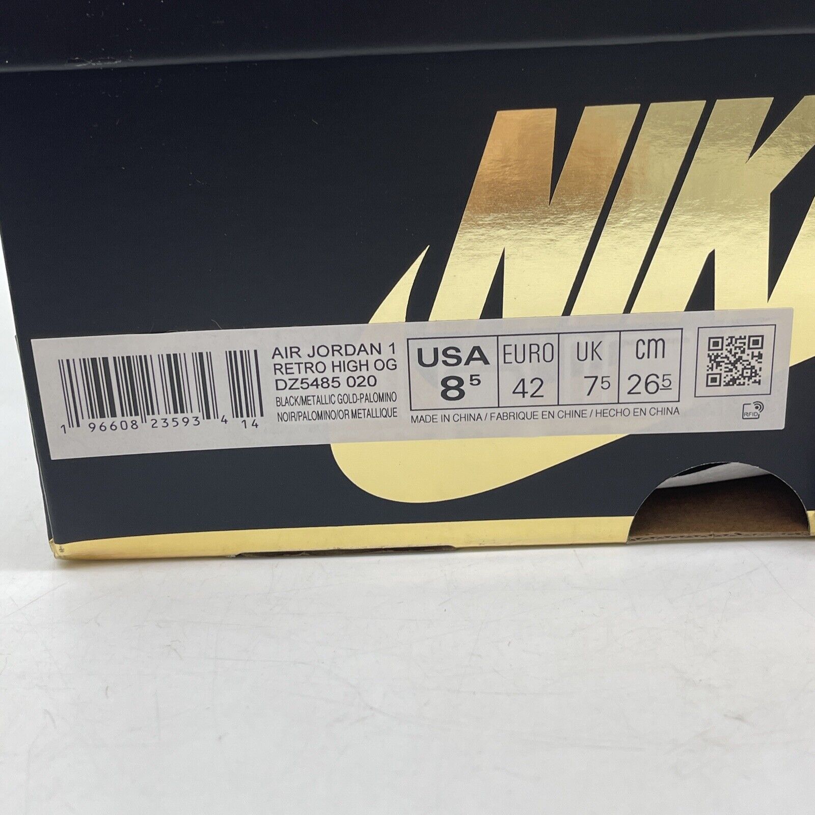 Size 8.5 - Jordan 1 Retro OG High Palomino Brown White Black Suede (DZ5485-020)