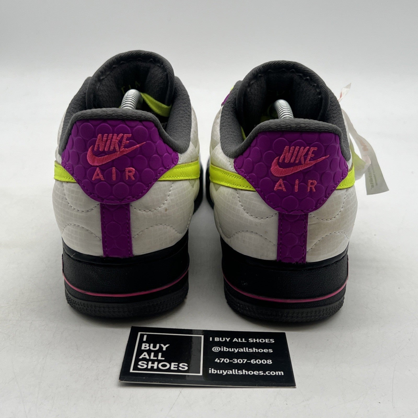 Size 9.5 - Nike Air Force 1 Nike By You (DJ2655-992) White Purple Black 3M
