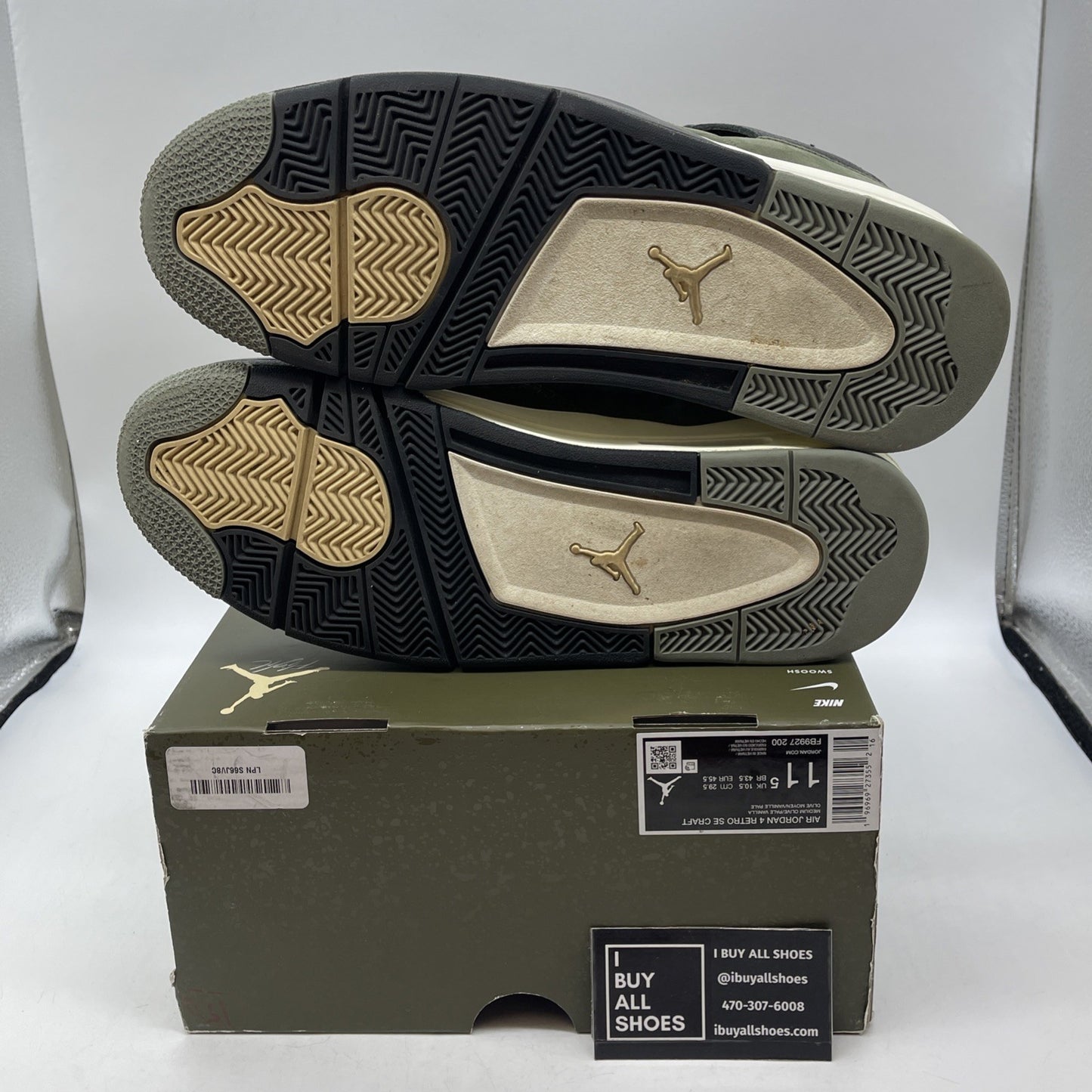 Size 11.5 - Air Jordan 4 SE Retro Low Craft Olive (FB9927-200)
