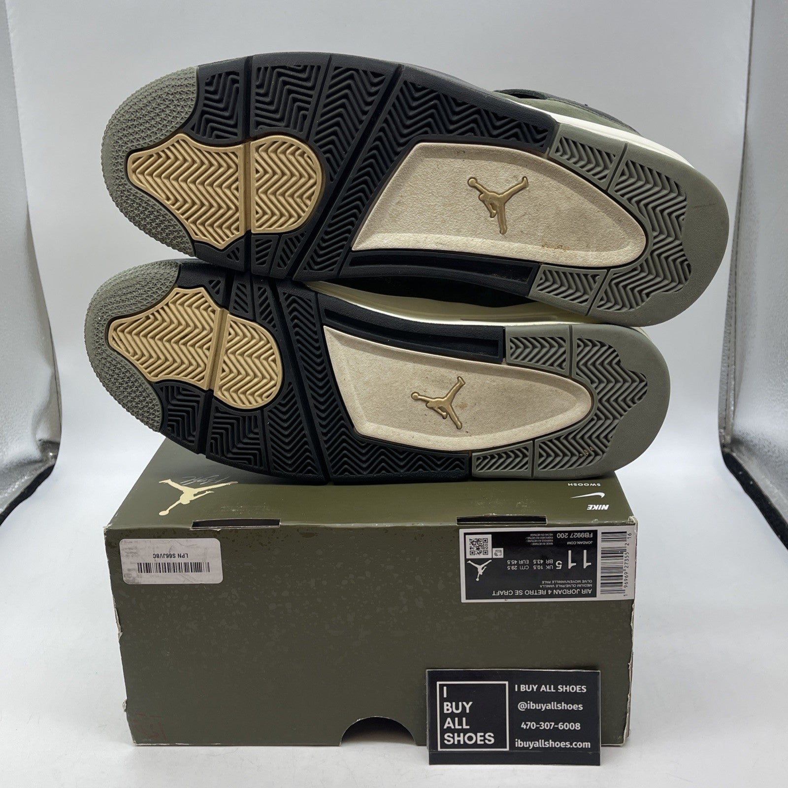 Size 11.5 - Air Jordan 4 SE Retro Low Craft Olive (FB9927-200)