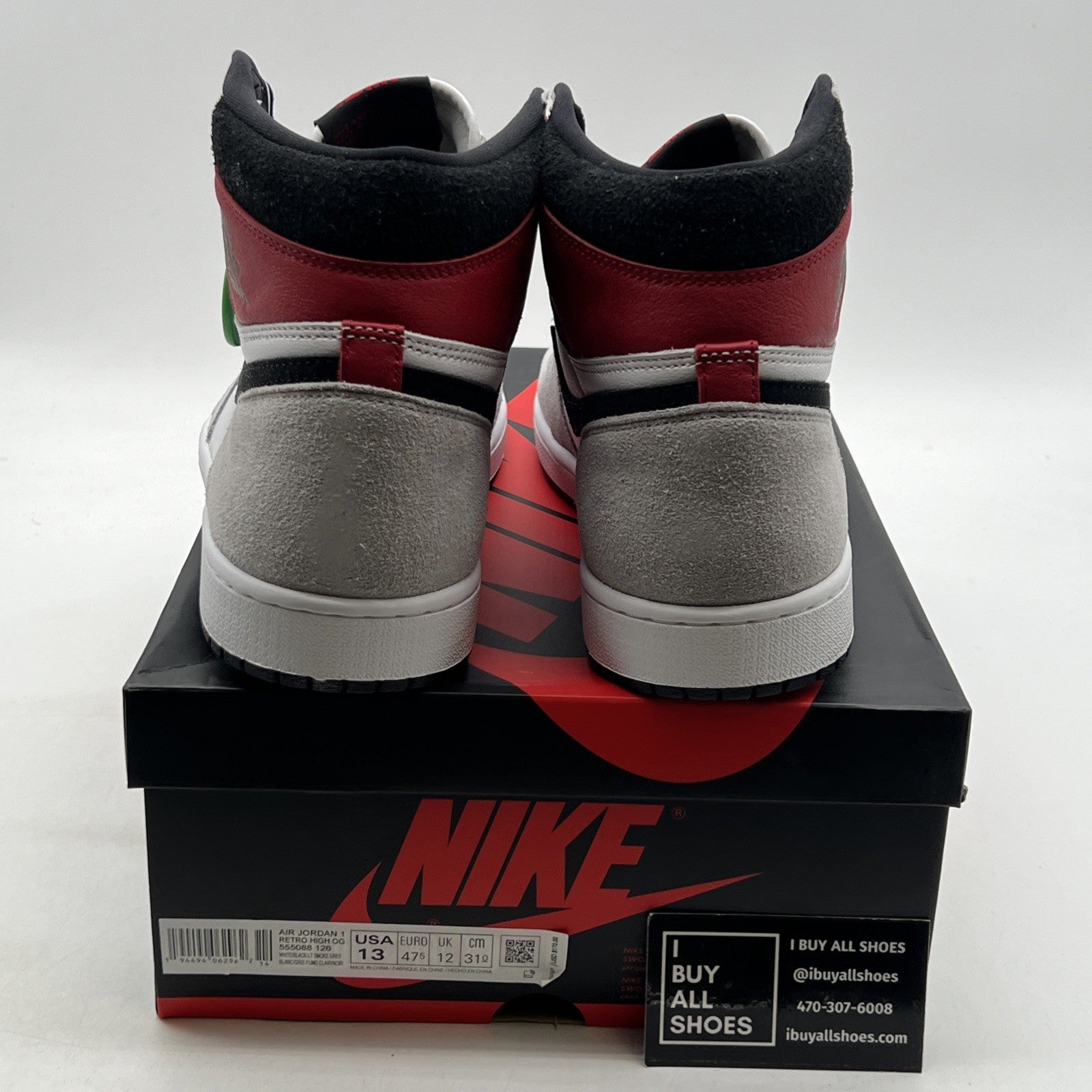 Size 13 - Air Jordan 1 Retro High OG Smoke Gray 2020 (555088-126)