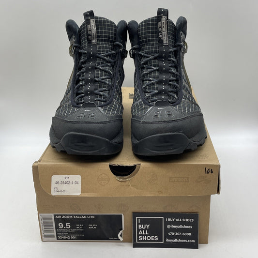Size 9.5 - Nike Air Zoom Tallac Lite Black Metallic Silver Black (324842-001)