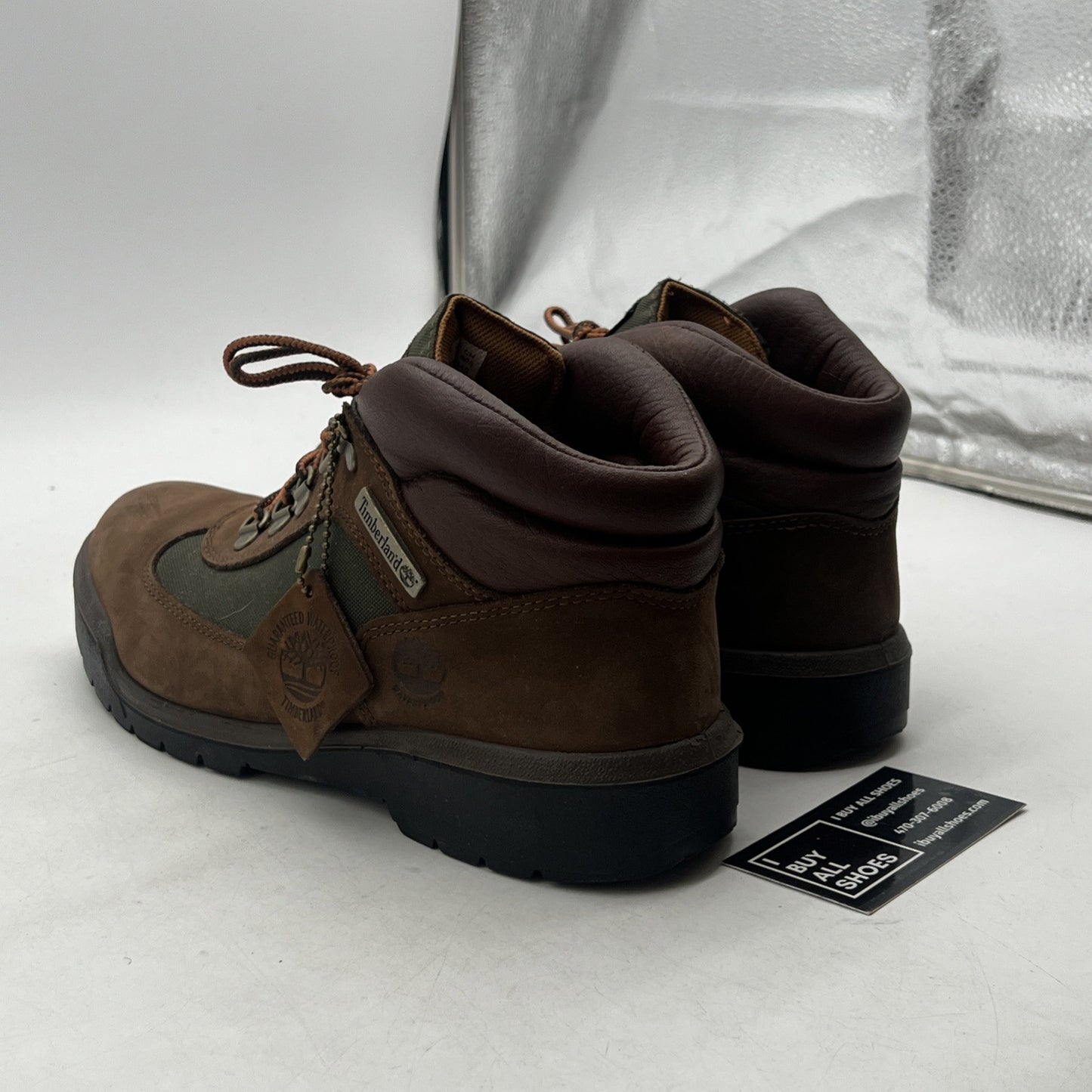 Size 10 - Men's Timberland Field Waterproof Mid Boots TB-0A18A6-D47 Brown Nubuck