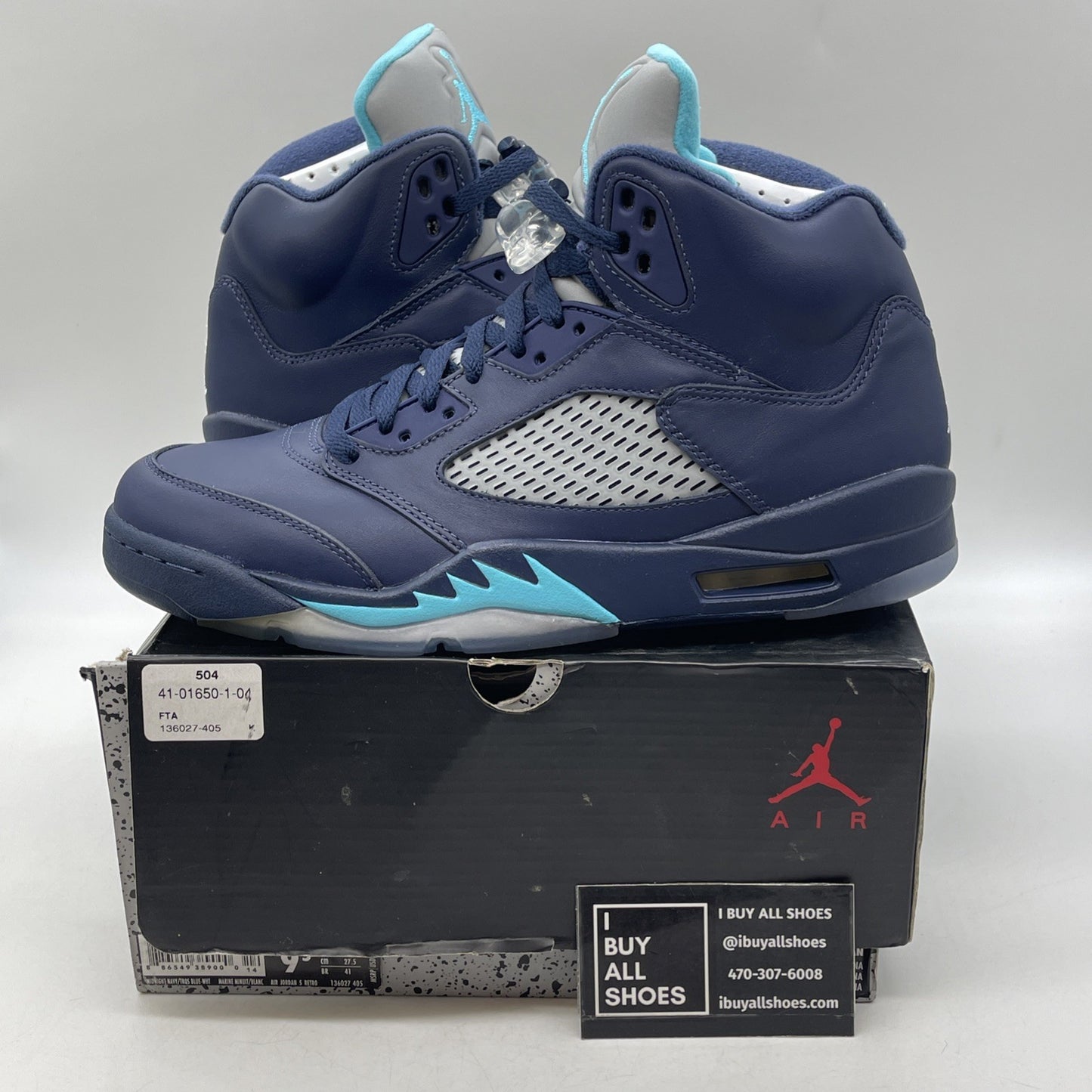 Size 9.5 - Air Jordan 5 Retro Pre-Grape (136027-405)