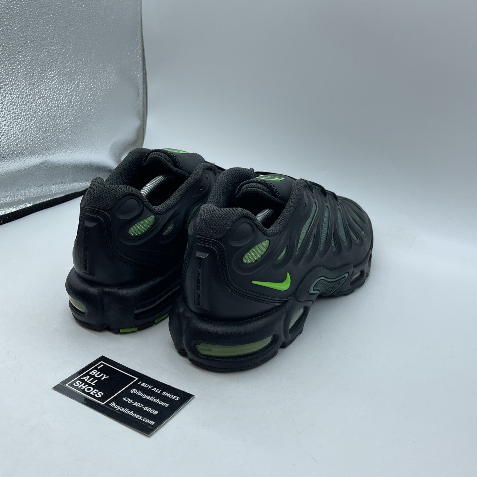 Size 12 - Nike Air Max Plus Drift Black Green Strike Black Leather (FD4290-006)