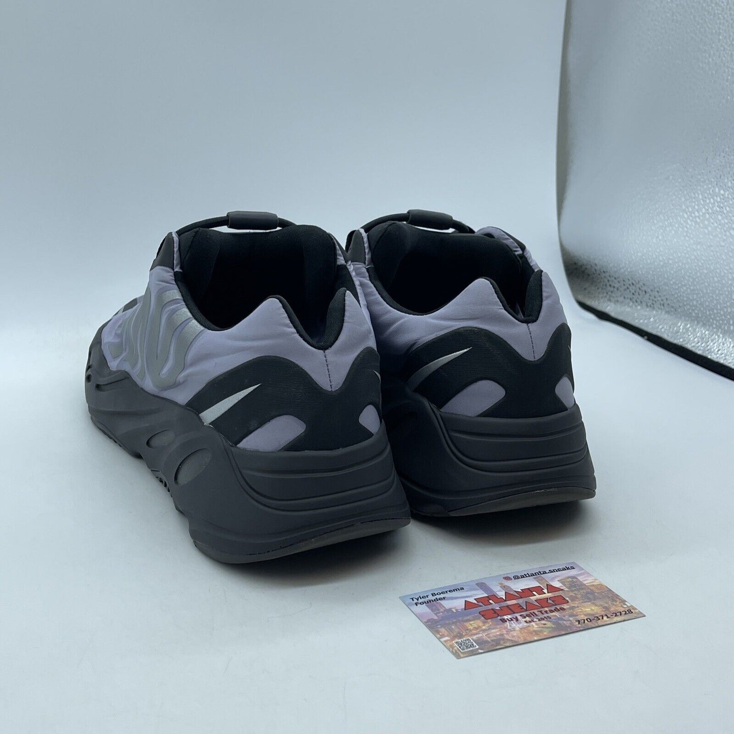 Size 12 - adidas Yeezy Boost 700 MNVN Metallic Purple Black Leather Suede GW9526