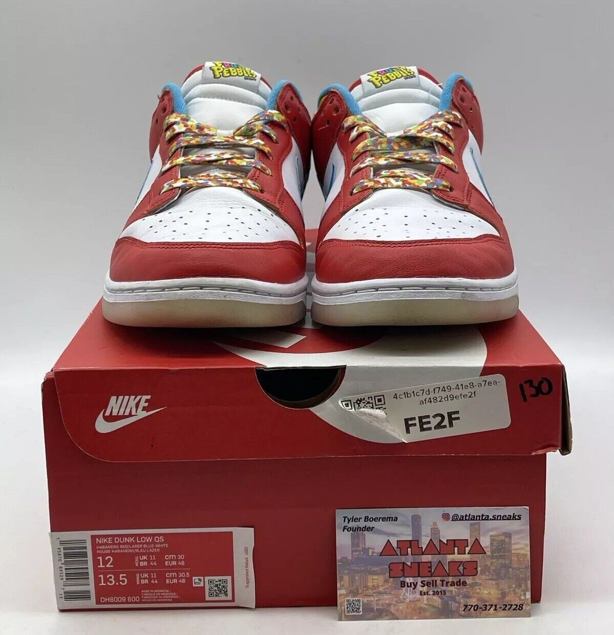 Size 12 - Nike Dunk Low x LeBron James x Fruity Pebbles Red Multi (DH8009-600)