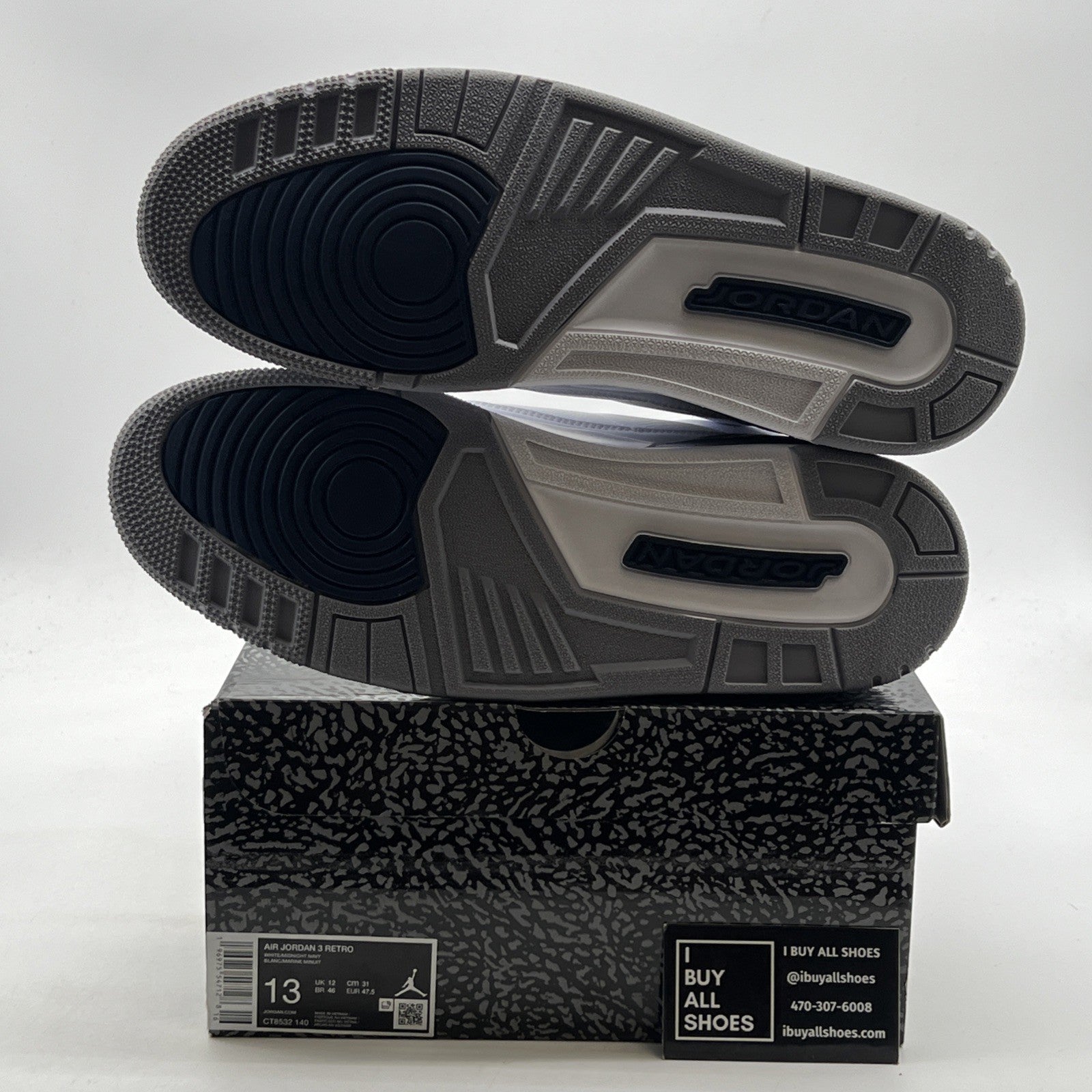 Size 13 - Air Jordan 3 Retro Midnight Navy (CT8533-140)