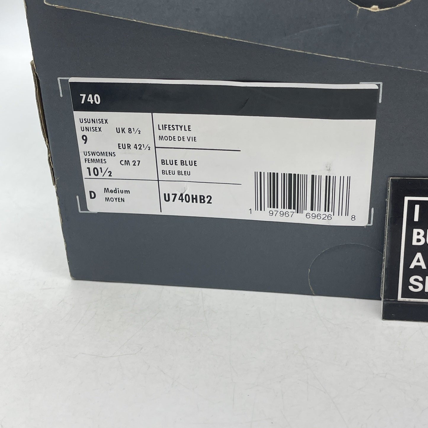 Size 9 - New Balance 740v2 Heron Blue Vintage Indigo (U740HB2)