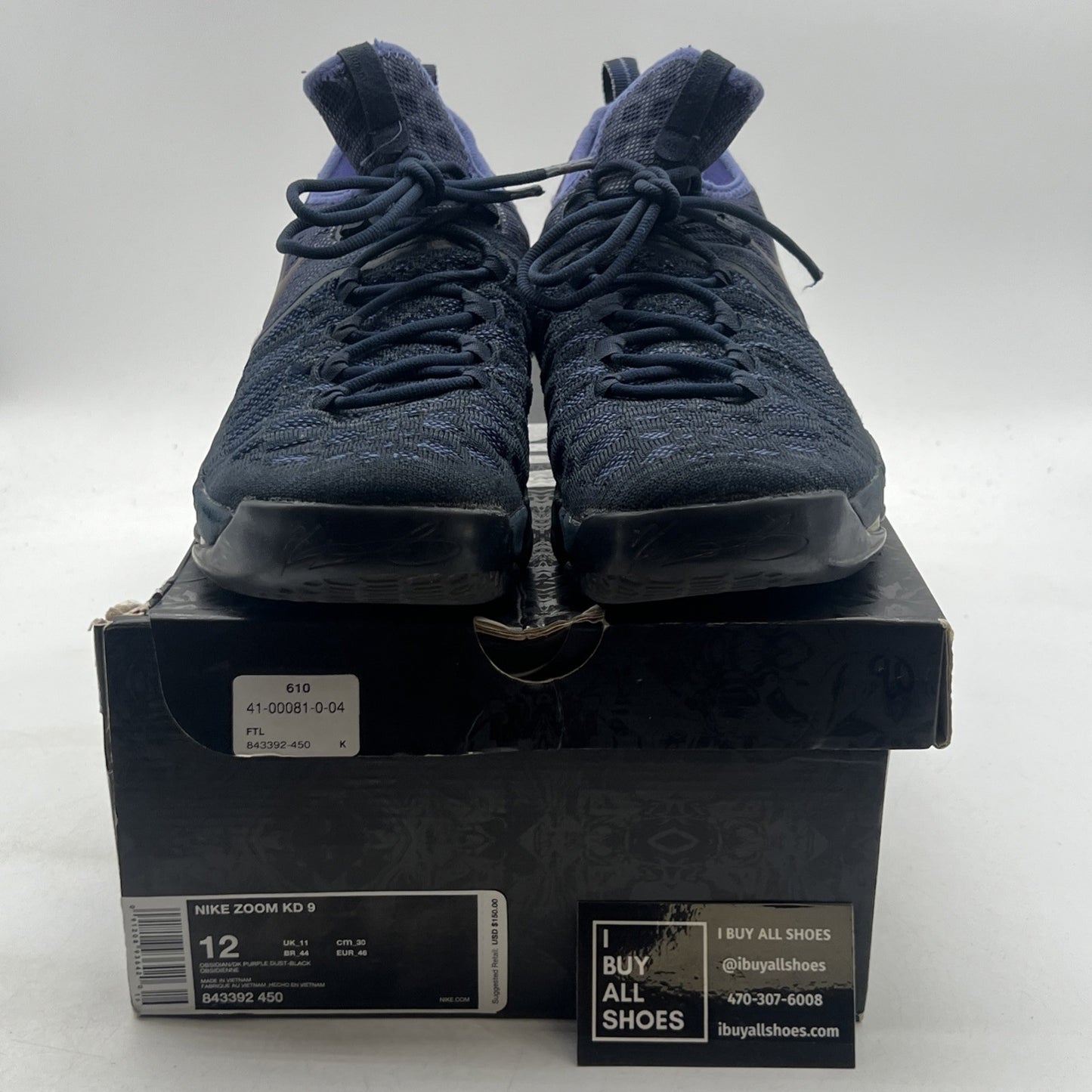 Size 12 - Nike KD 9 Purple Dust (843392-450)