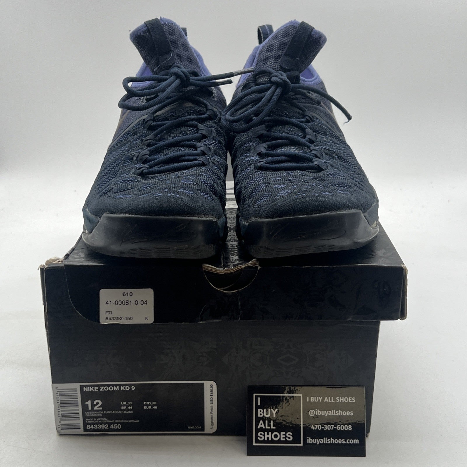 Size 12 - Nike KD 9 Purple Dust (843392-450)