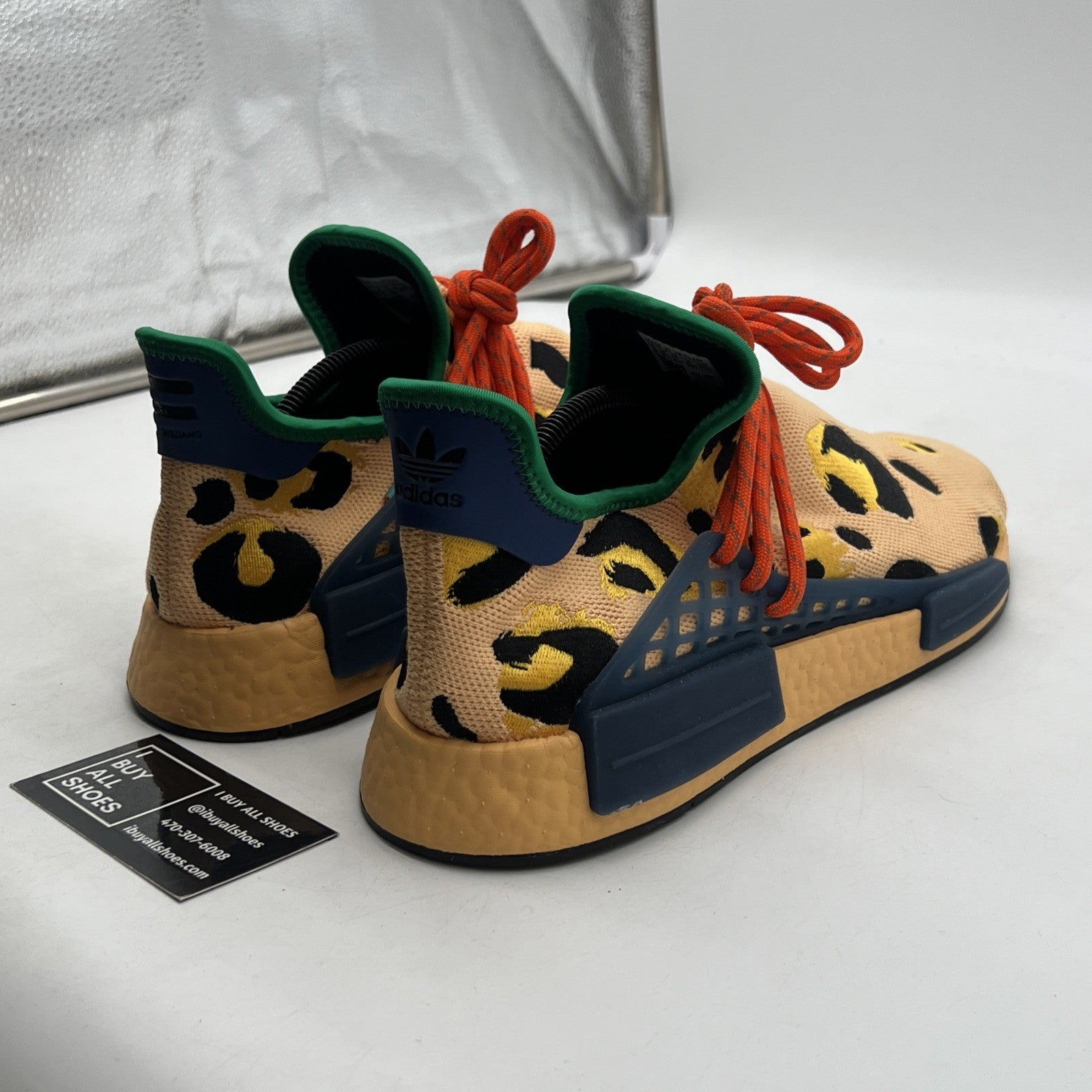 Size 10 - adidas Pharrell x NMD Human Race Animal Print - Pulse Amber (HP3221)