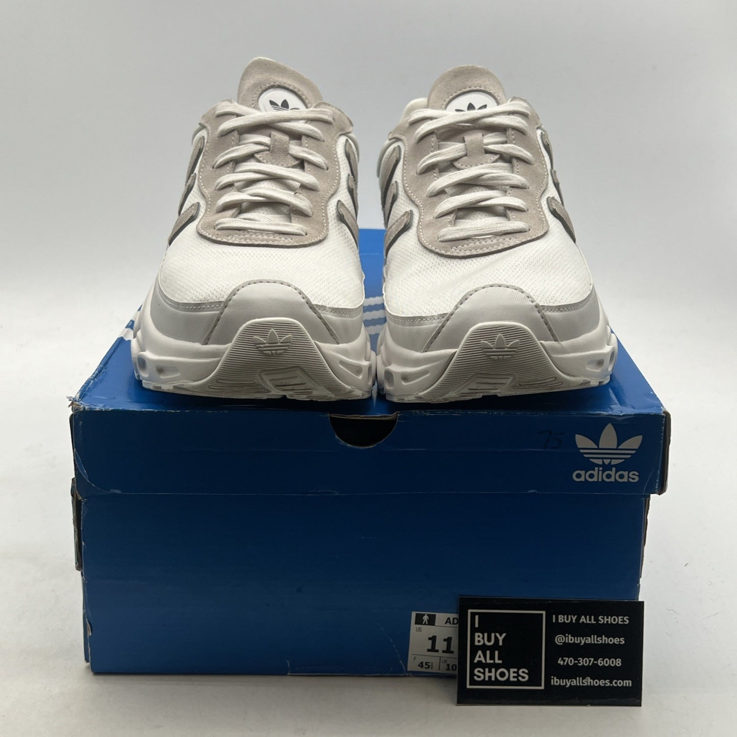 Size 11 - Adidas adiFOM Megaride Crystal White (IE4048)