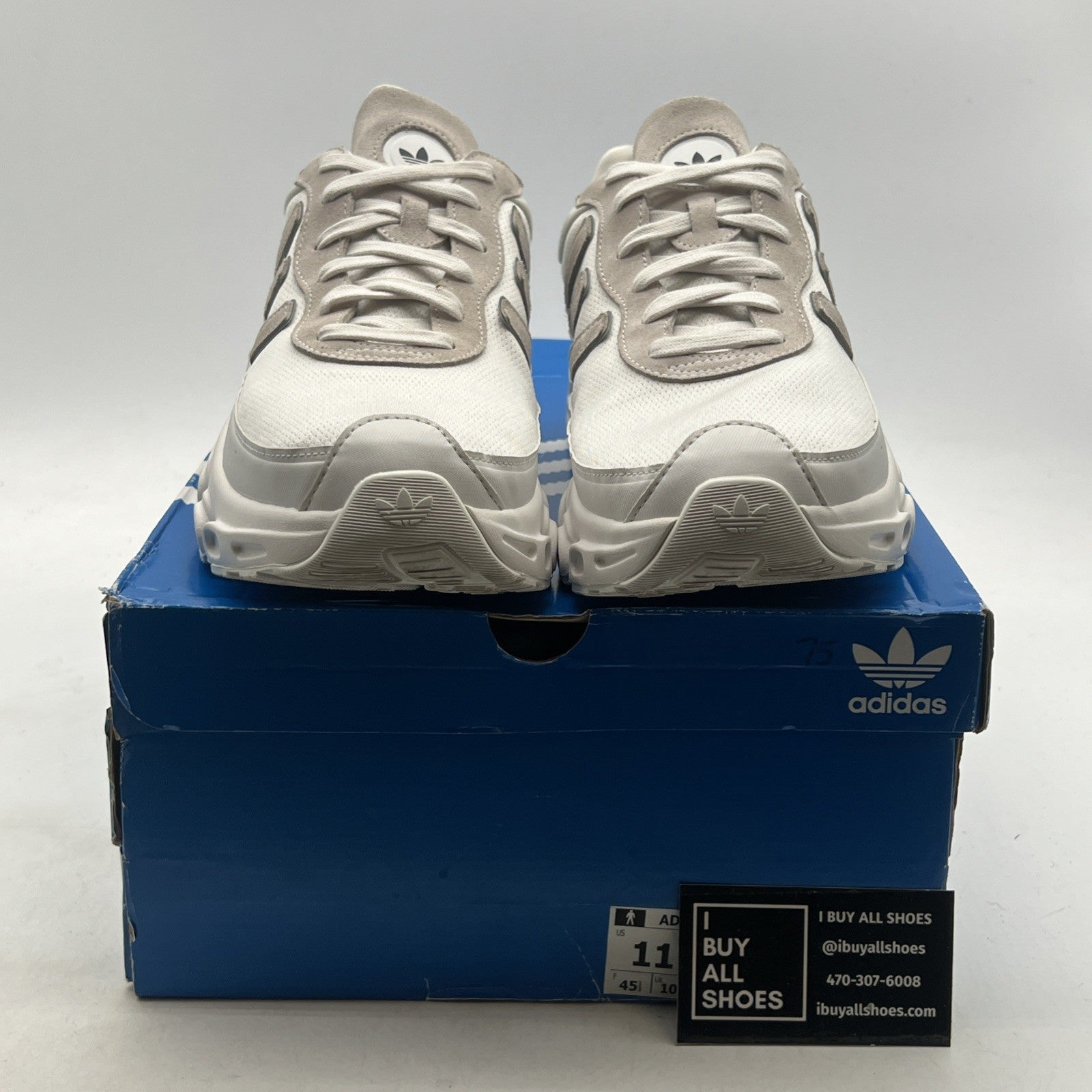 Size 11 - Adidas adiFOM Megaride Crystal White (IE4048)
