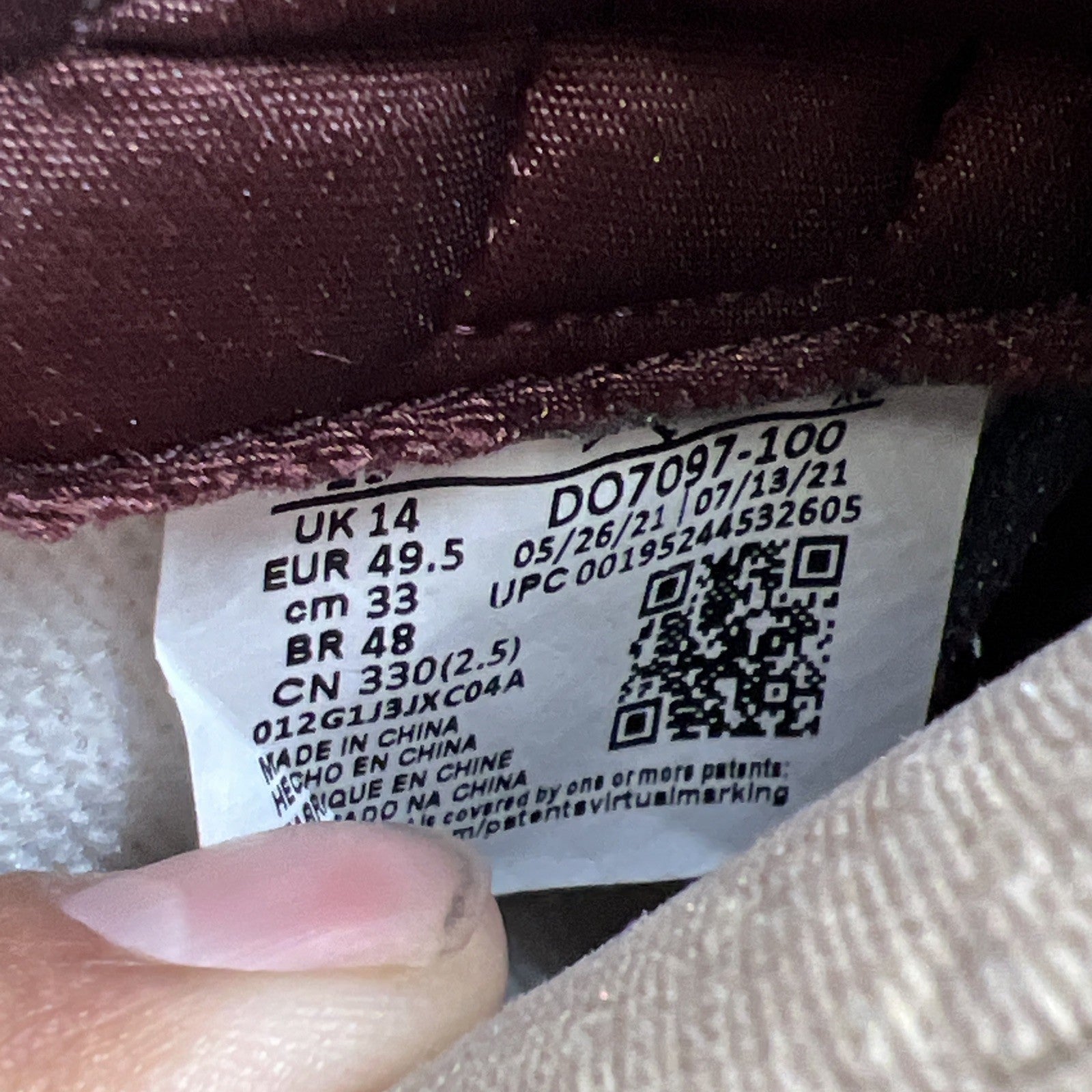 Size 15 - Air Jordan 1 OG x A Ma Maniere High Airness (DO7097-100)