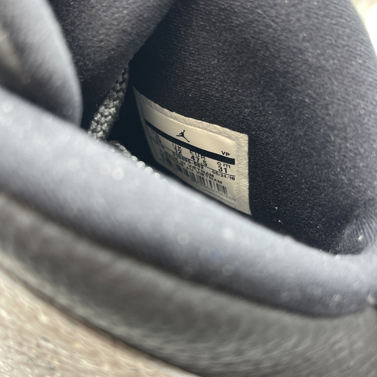 Size 13 - Air Jordan 10 Retro Cement Black Grey Leather (310805-062)