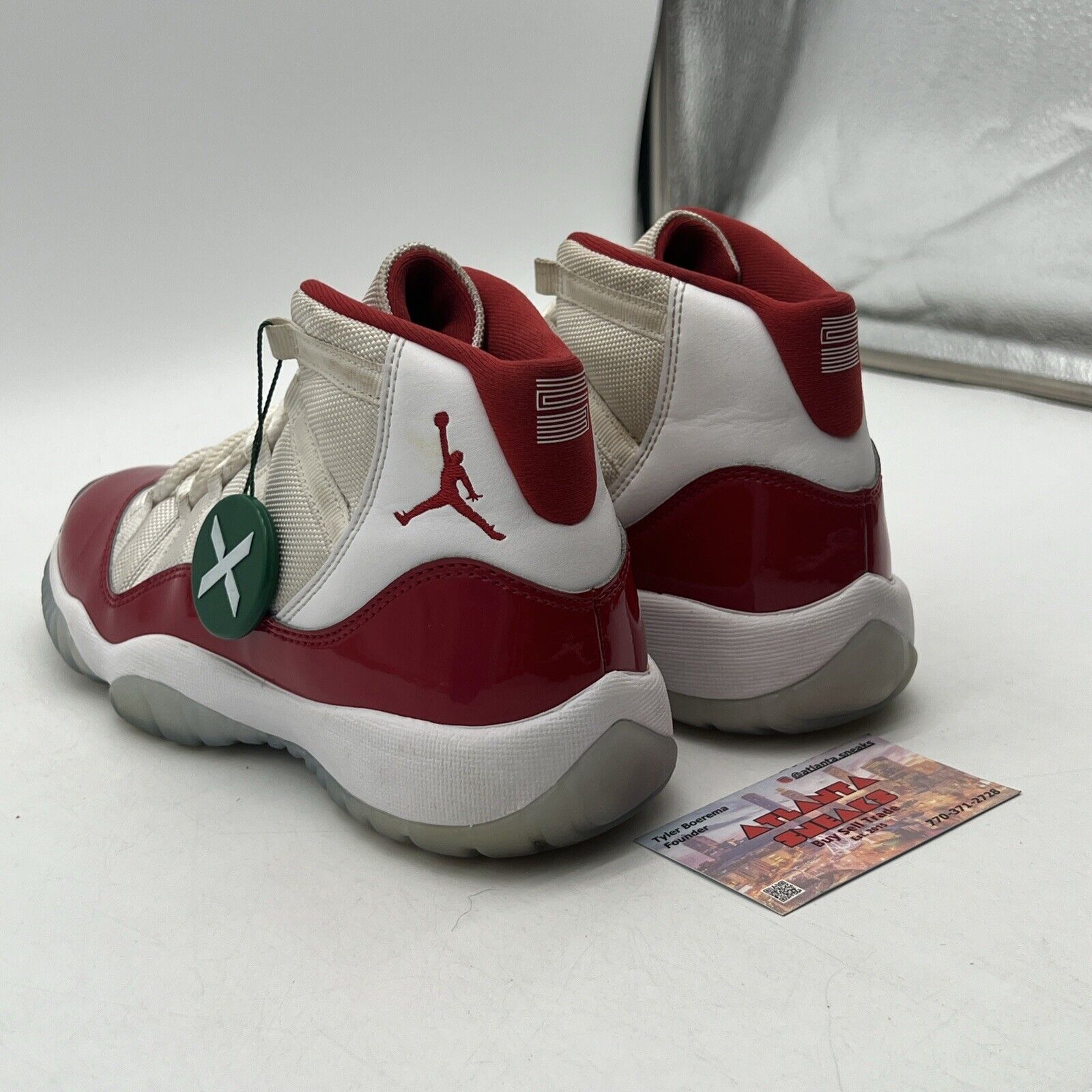 Size 7 - Jordan 11 Retro High Cherry White Leather Red (378038-116)