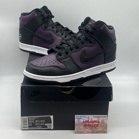 Size 10.5 - Nike Fragment Design x Dunk High Beijing Brand New Og All Black DS