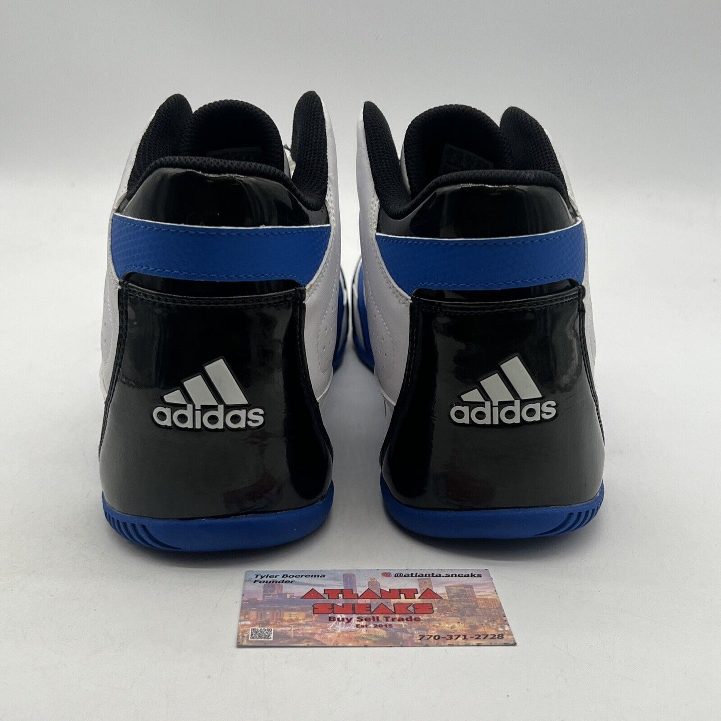 Size 13 - ADIDAS COMMANDER LITE Black Blue Basketball Shoes (G09058)