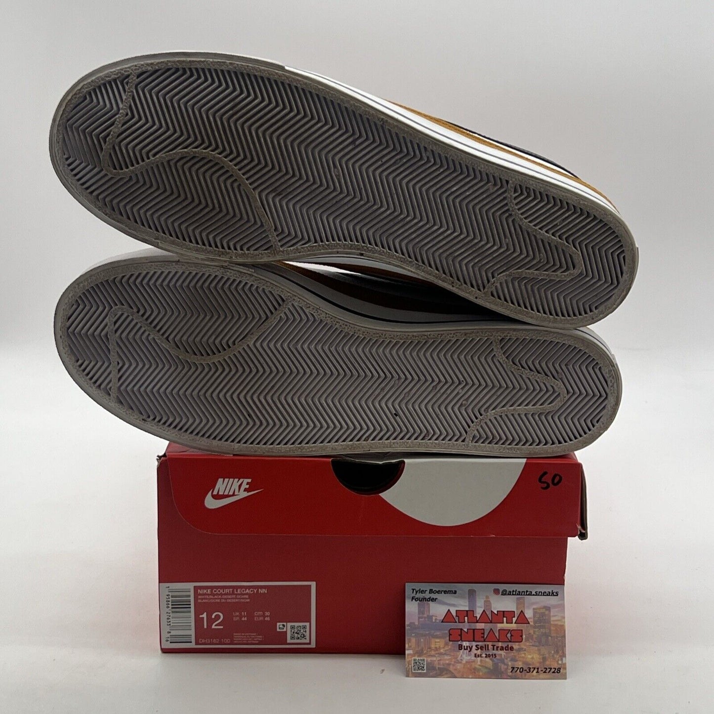 Size 12 - Nike Court Legacy Next Nature White Desert Ochre (DH3162-100)
