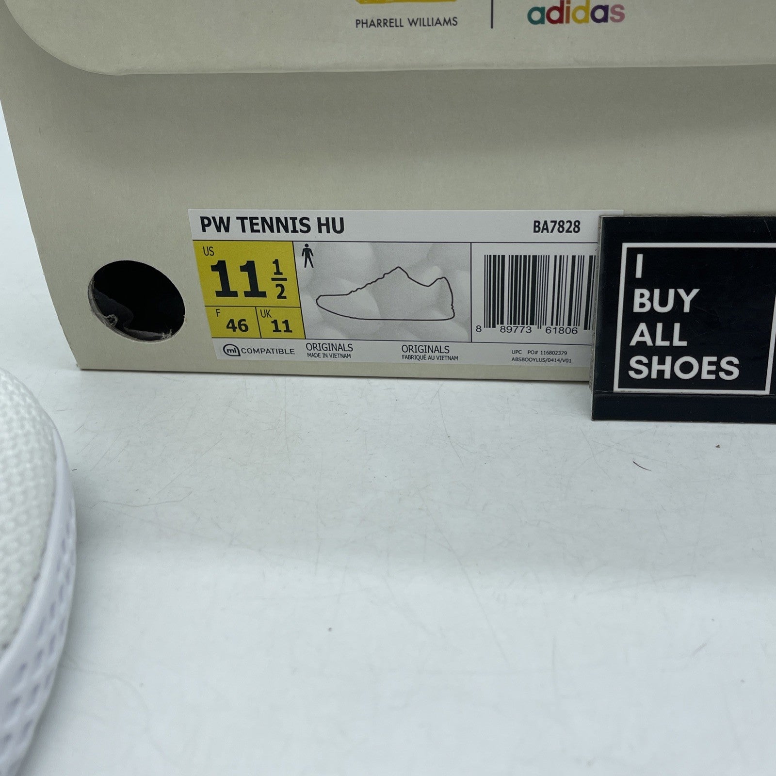 Size 11.5 - Pharrell x adidas Tennis Hu Green (BA7828)