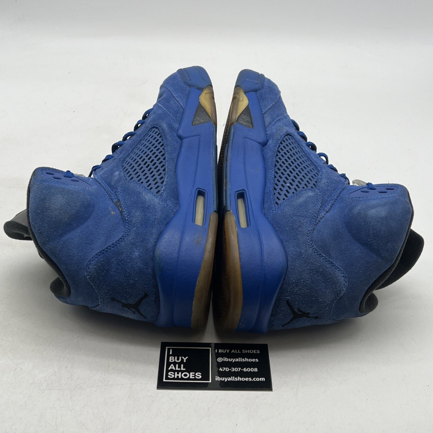 Size 12 - Air Jordan 5 Retro Blue Suede (136027-401)