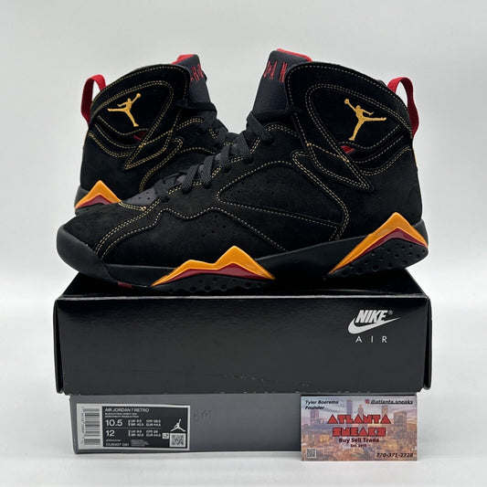 Size 10.5 Jordan 7 Retro Citrus Black Gold Red 2022 OG All Suede Comfy Tetris