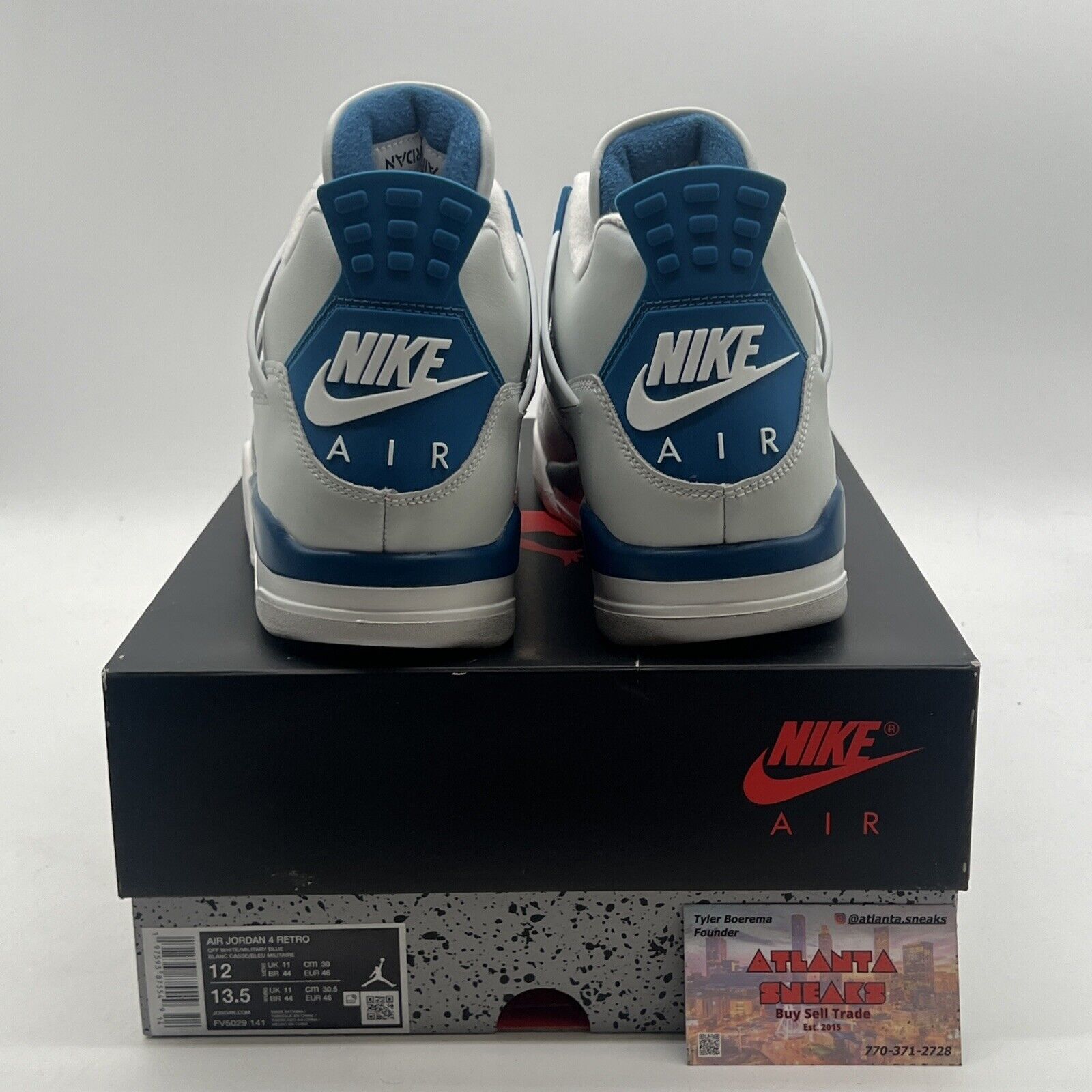 Size 12 - Air Jordan 4 Retro 2024 Military Blue (FV5029-141)