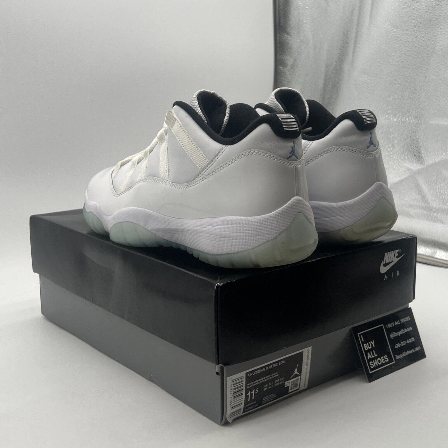 Size 11.5 - Air Jordan 11 Retro Low Legend Blue (AV2187-117)