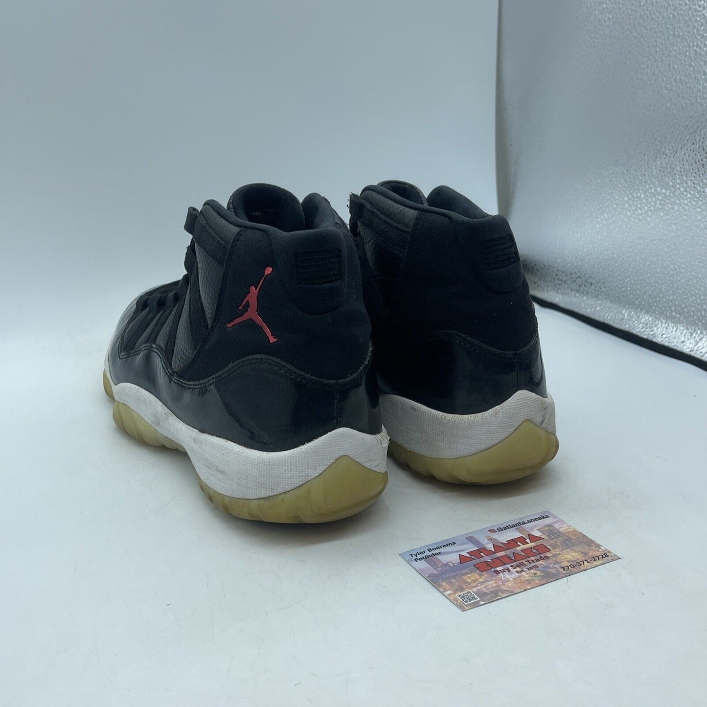 Size 10.5 - Jordan 11 Retro 72-10 2015 White Black Suede Leather (378037-002)
