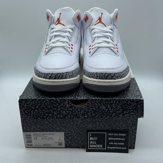 Size 12W -Nike Air Jordan 3 Retro Georgia Peach White Cosmic (CK9246-121)