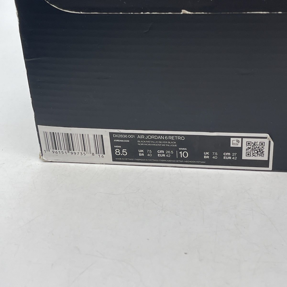 Size 8.5 - Air Jordan 6 Retro Mid Chrome (DX2836-001)