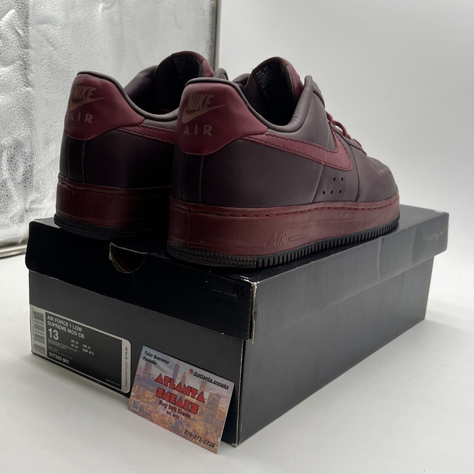 Size 13 - Nike Air Force 1 Supreme Mco Cb Low Charles Barkley (317333-661)