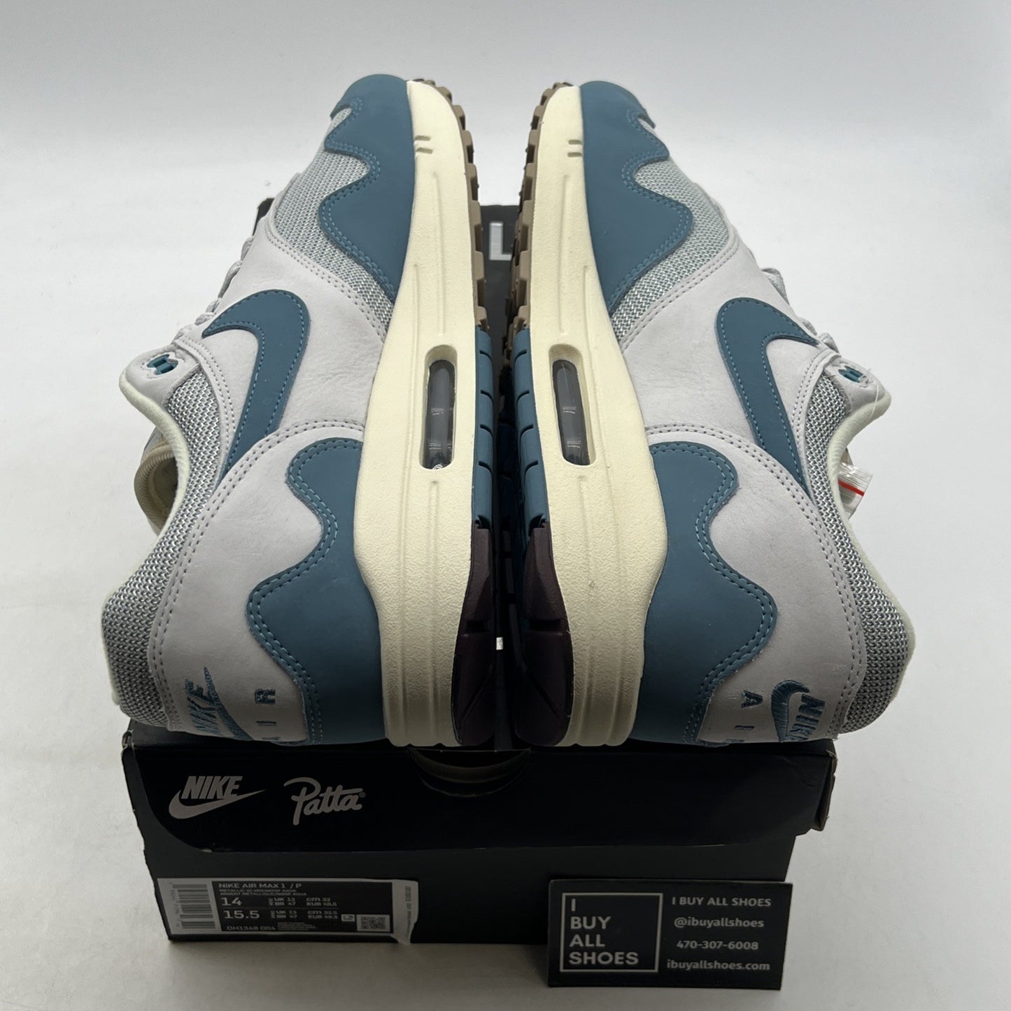 Size 14 - Nike Air Max 1 Patta Waves Noise Aqua (DH1348-004)