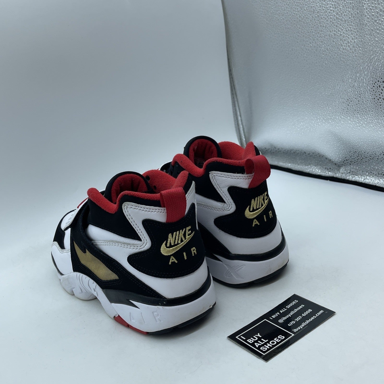 Size 9.5 - Nike Air Diamond Turf 2025 49ers Black White Suede (FZ8224-100)