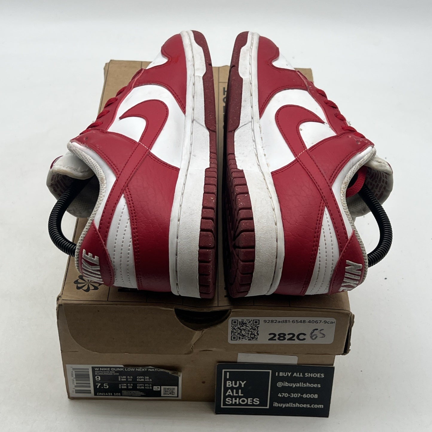 Size 9 - Nike Dunk Low Next Nature Gym Red/White 2022 (DN1431-101)