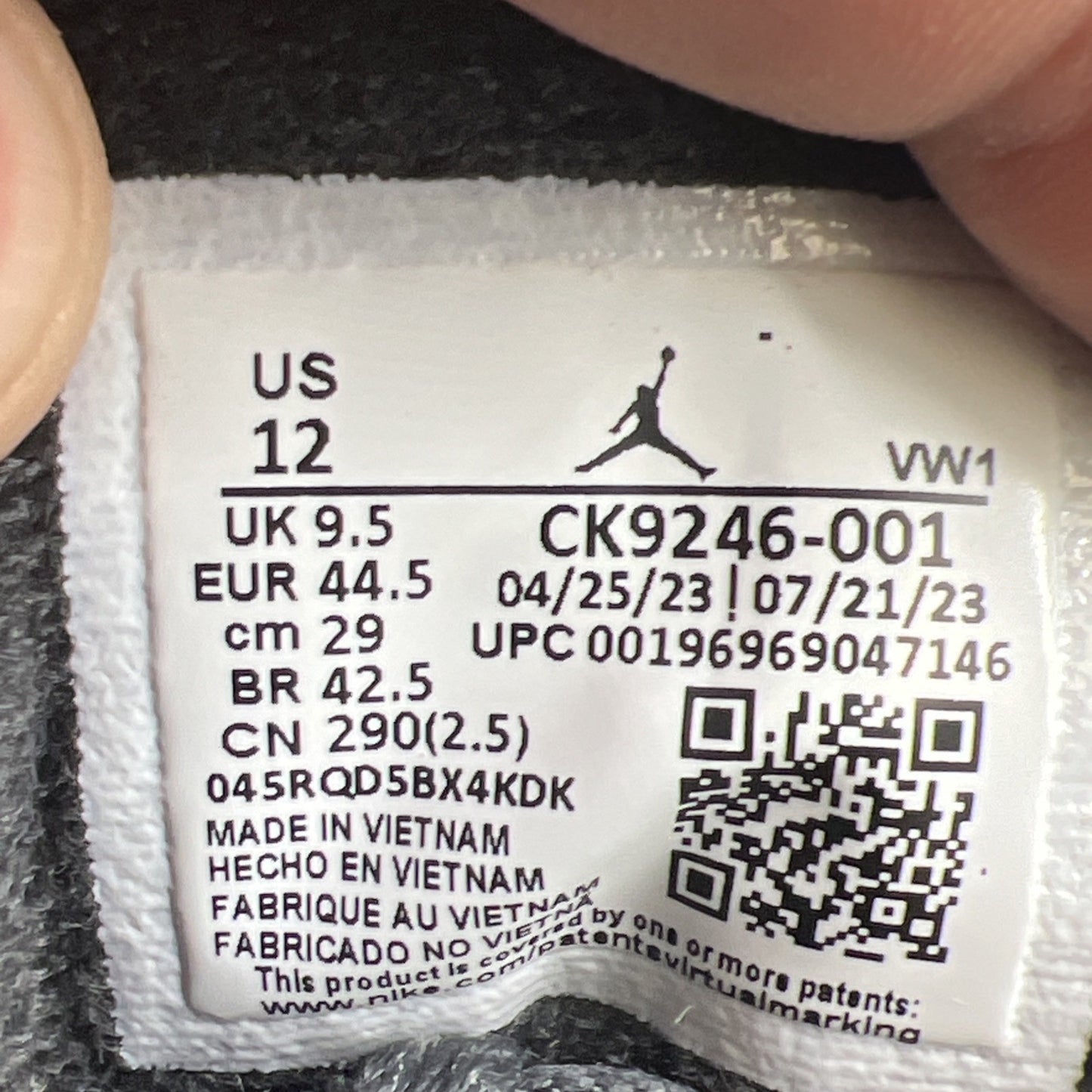 Size 12W - Air Jordan 3 Retro- Off Noir/Black-Sail (CK9246-001)