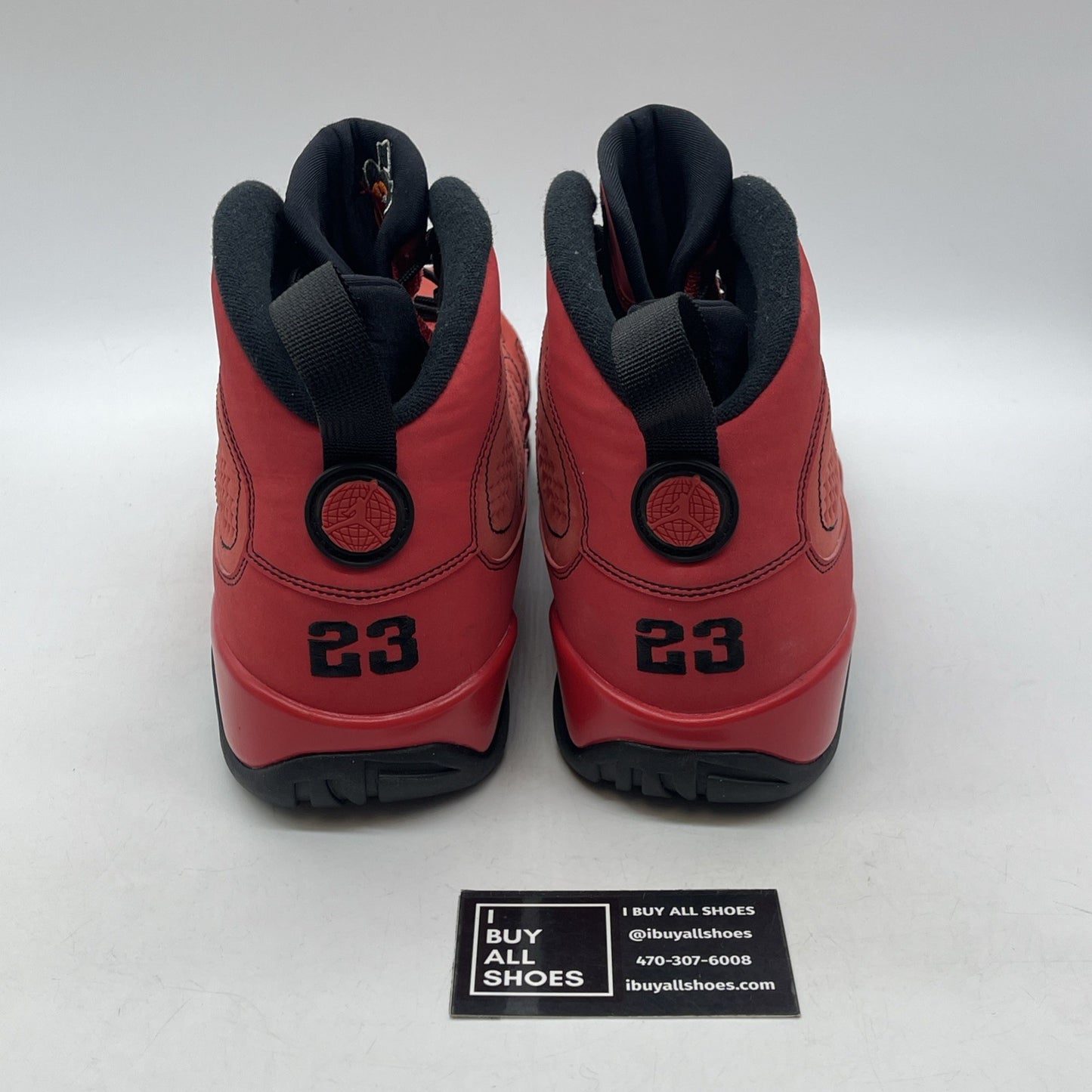 Size 13 - Air Jordan 9 Retro Motorboat Jones Black Red Suede (302370-645)