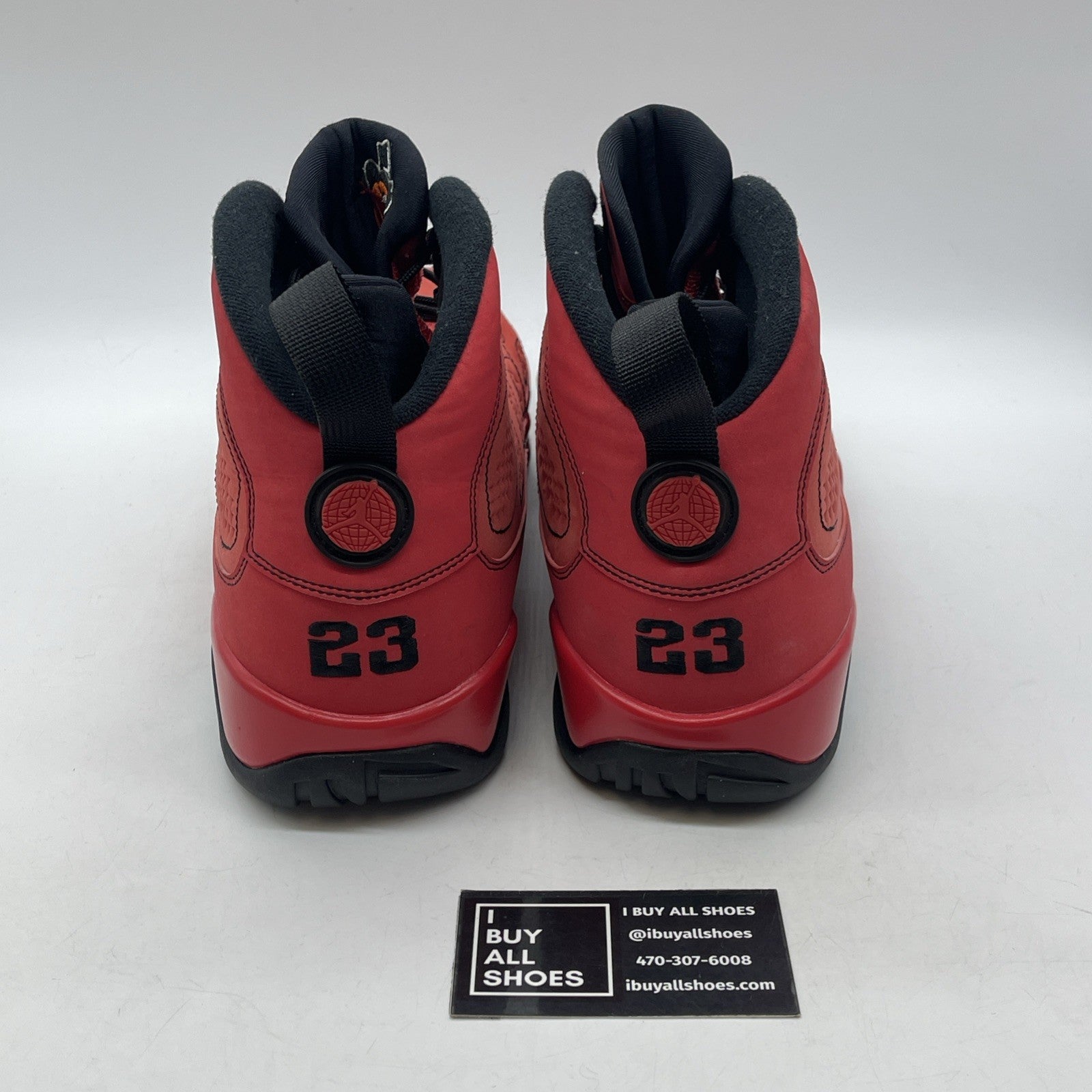 Size 13 - Air Jordan 9 Retro Motorboat Jones Black Red Suede (302370-645)
