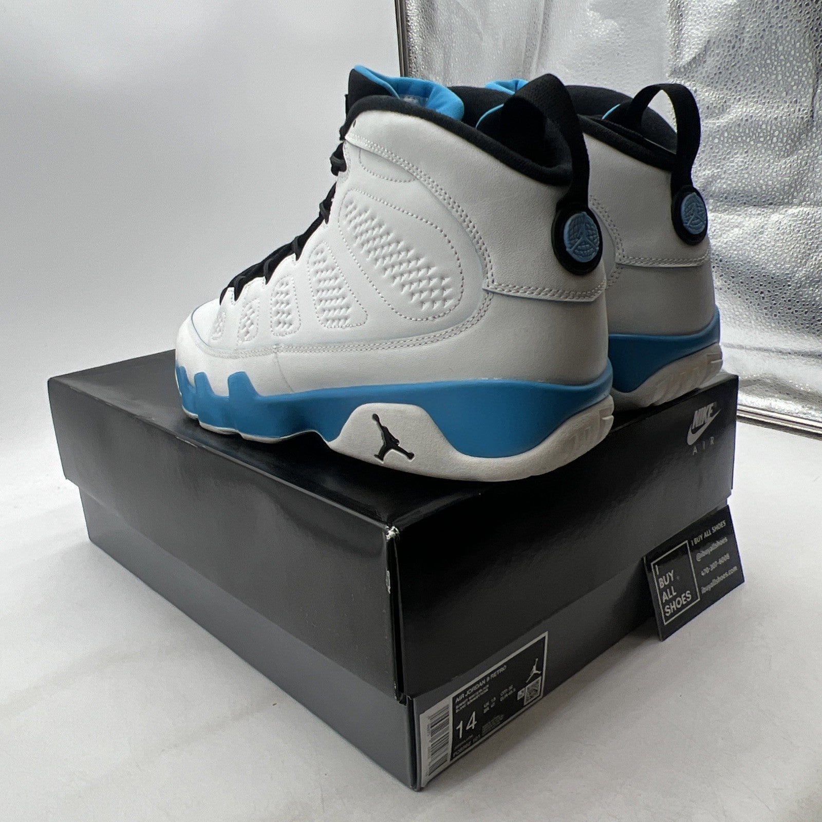 Size 14 - Air Jordan 9 Retro 2024 Powder Blue (FQ8992-101)