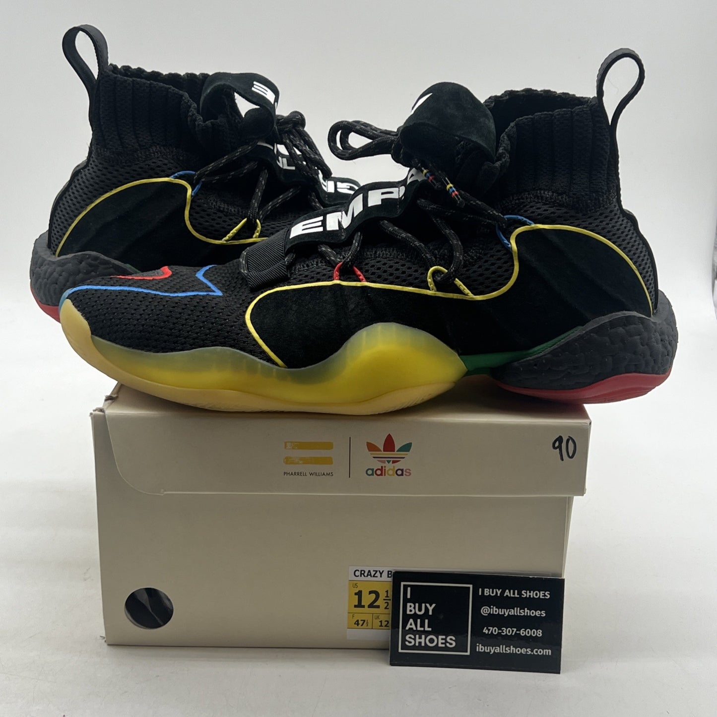 Size 12.5 - adidas Pharrell x Crazy BYW X Gratitude Empathy (G27805)