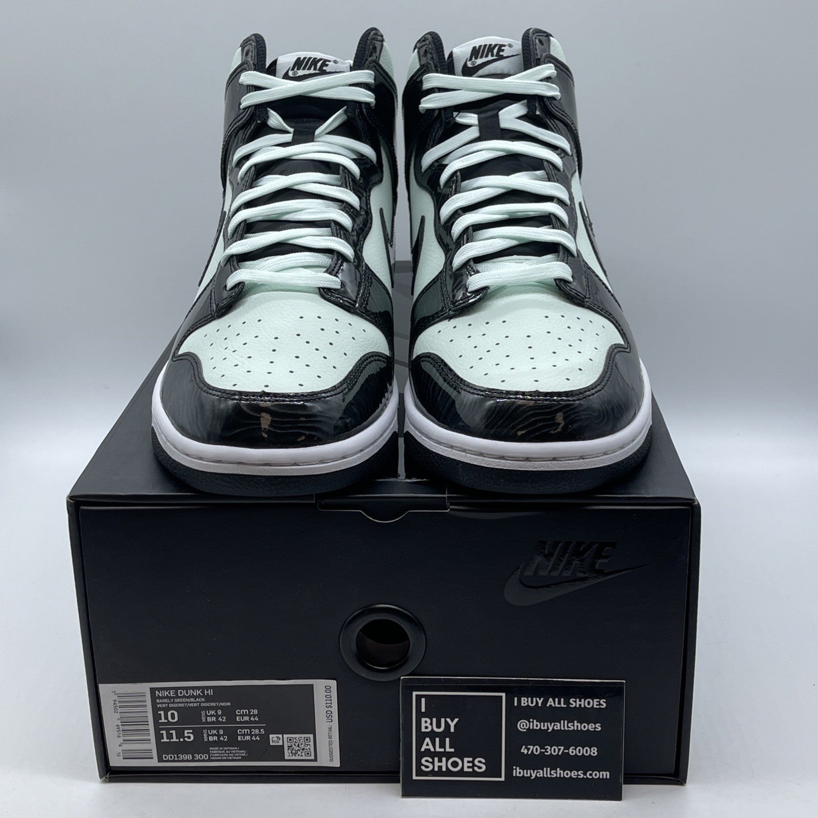 Size 10 - Nike Dunk SE High All Star 2021 White Black Leather (DD1398-300)