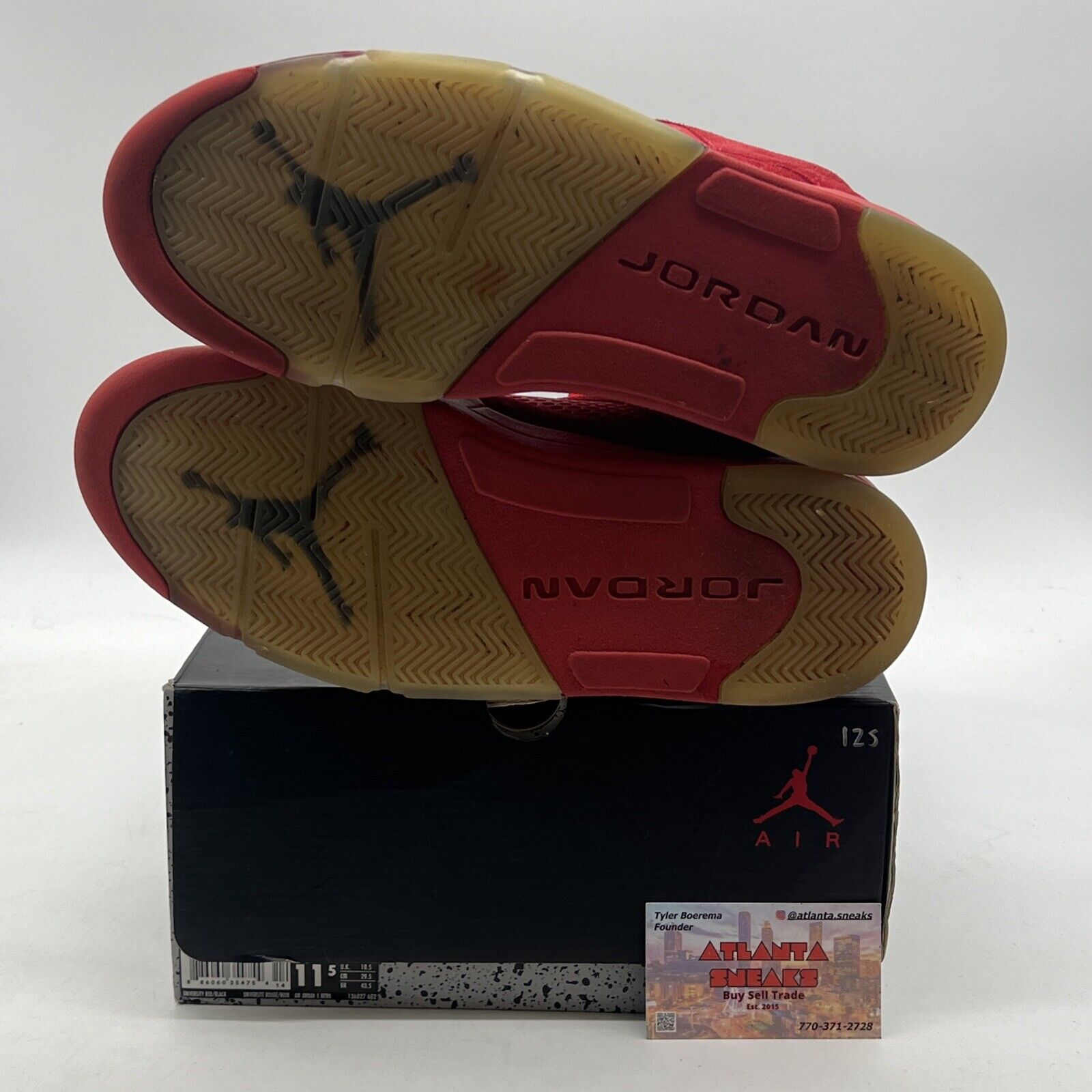 Size 11.5 - Air Jordan 5 Retro Red Suede (136027-602)