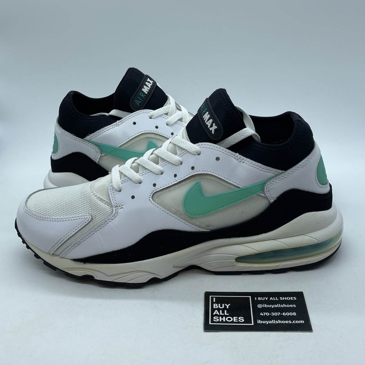 Size 13 - Nike Air Max 93 Dusty Cactus White Black Suede Leather (306551-103)