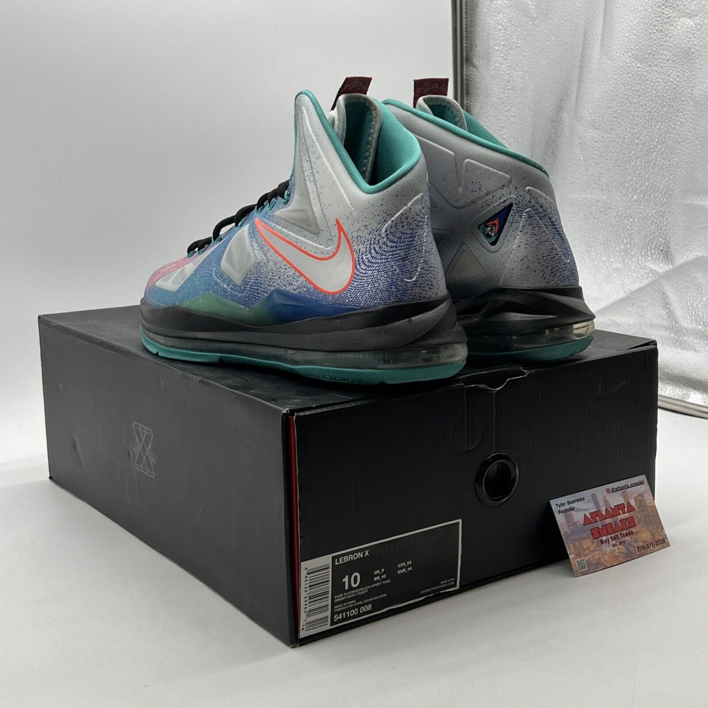Size 10 - Nike LeBron 10 Pure Platinum (541100-008
