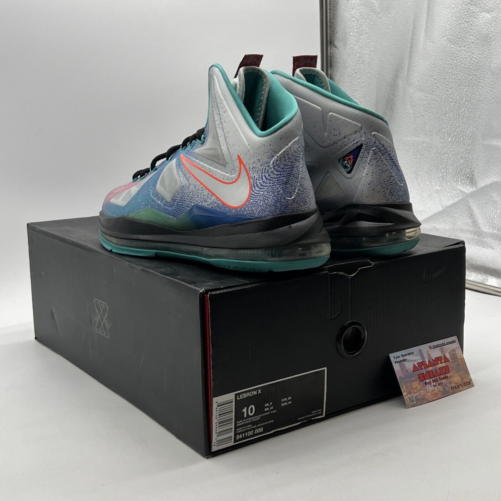 Size 10 - Nike LeBron 10 Pure Platinum (541100-008